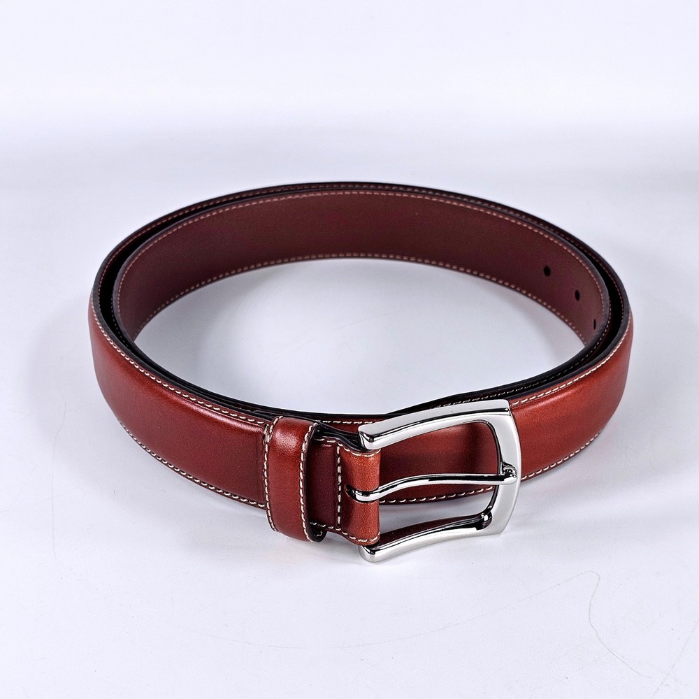 Daniel Cremieux Signature Collection Mens Leather Belt Saddle Tan Size 44